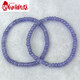 Chisha Tanzanite Bracelet Natural Plate Beads Women's Single Circle Fashion Small Fresh Simple Crystal Flat Beads Bracelet Jewelry 1#/2*4MM/Plate Beads/Single Circle