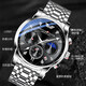 BINKADA Armani Black Warrior Watch Men's Mechanical Texture Fully Automatic Brand Top Ten Famous Watches 2025 New Birthday Gift