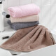Jie Liya (Grace) 5A Antibacterial Towel Thickened Extra Large Cotton Adult Plain Quality Face Wash Large Towel 2 Pack Brown + Gray