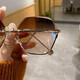 VOTREDAME sunglasses sunglasses girls' anti-ultraviolet polarization ins fashionable sun protection driving glasses black gold frame gradient gray