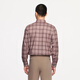 Jinba Men's Fall New Men's Men's Business à manches longues à manches longues avec laine Plaid Business Travel Shirt BCBE3527 Fern S (165) 165