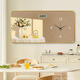 Meiyouchun Modern and Simple Restaurant Decorative Painting Wall Clock 2025 Новый вечный календарь Электронные часы Nordic Clock Wall JD121.08 Вечный календарь + часы 60*30 см. Кристаллические картинки ПВХ золотой край