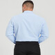 DIBINZE Camisa blanca de gran tamaño Hombres Manaje largo