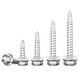 Tianzhuo Hardware drill tail screws 410 stainless steel outer hexagonal color steel tile self-tapping self-drilling dovetail screws 4.2M4.8M5.5M6.3 M5.5*32 650 pieces in a box