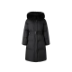 Netease Yanxuan surface strong temperature women's fox fur collar waist Korean style all-match trendy down jacket black [long] L170/88A