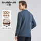 SHANSHAN Shanshan Pure Wool Sweater Men's Winter Sheep Wool Thickened Warm Men's Young and Middle-aged Sweater Blue XL (180) /180