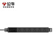 Bull (BULL) PDU desktop e-sports cabinet socket/wire board/plug/row plug/wire board/drag board 10A [six-digit total control overload protection 1.8 meters] P106E black
