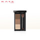 KATE three-dimensional shaping three-color eyebrow powder water-resistant and sweat-resistant natural nose shadow high-gloss contouring three-in-one long-lasting EX-5 elegant dark brown