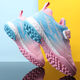 Hongxing Tong Ke Chaussures de course Marque Code cassé pour les femmes de football pour enfants Nails cassés TF Girls 'Training Chaussures Pink non glip 1098 Nails écrasés blancs 30