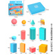 Dreidimensionale Grafiken, Geometrische Schüler mathematische Modellunterrichtshilfen, Verständnis der Grafikeinheit, Kindergärtenbabykognitive Lernhilfen, Kinderspielzeug für Kinder und Gebäude, Blue Box/26 Geometrische A9930