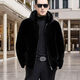 
Granyazhi winter new mink coat for men imported from Denmark whole mink mink fur integrated hooded zipper jacket for men black thick hooded 2XL 150-165Jin [Jin equals 0.5 kg]