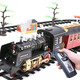 Beret electric rail train steam train remote control real voice smoke classical proportion train charging version Large remote control classical steam train