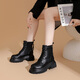 Botas de mujer de estilo británico Daphne pequeñas botas de martin de encaje gruesas gruesas
