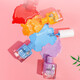 Fräulein Nella Kinder besonderer Nagellack können abtrünnig und sicher und geschmackloser kleiner Mädchen Kindertag Geschenk Make-up Nagelkunst Spielzeug Mn21n Shining Peacock Blue 4ml