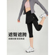 KEJIMITAO fake two-piece fitness pants for women, tight-fitting large size running sports culottes, badminton trousers, quick-drying yoga pants, three-quarter culottes M