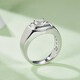 AVHEPT950 platinum D color cultivated diamond male couple ring female 1 carat customized wedding gift Chinese Valentine's Day frosted men's ring Junlang platinum-50 points D color VVS 16-23 circle can be noted