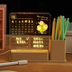 Zhenxi Valentine's Day Teacher's Day Birthday Gift for Women Practical School Opening Gift for Junior High School Students Night Light Pen Holder Tulip Pen Holder Night Light [Gift Bag]