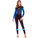 HiSEA3mm professional diving suit, surf suit, jellyfish suit, surf suit, one-piece cold-proof and warm free diving wet suit for men and women 059# black powder 3mm S
