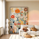FACAI modern simple Nordic floral art hotel living room restaurant entrance decorative painting bedroom mural vertical version hanging painting
