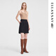 Ellassay [gleiches Modell für Blogger] Neues Sommer Slim Design Asymmetrische Strickweste für Frauen EWB352M008 Milk Tee Kaffee XS