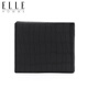 Elle Homme Herren Short Wallet, Top-Layer-Hirschhaut-Mehrzweck-Ticketclip, vertikale Brieftasche, 0720 Geburtstagsgeschenk