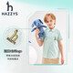 HAZZYS brand children's clothing boys summer new style simple thin and breathable classic lapel short-sleeved shirt color bar 110