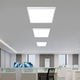 Deng Ling led surface mounted panel light ceiling flat lamp square office light surface mounted 30*30cm white light 20W