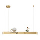 
JPHZNB New Chinese Restaurant Chandelier Enamel Color Living Room Tea Room Zen Chandelier 2024 Chinese Style Bar Lamp 9922-100 Black Rubber Gold and Copper Three-color Light