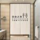 ROBTM bathroom door curtain commercial bathroom blocking curtain cloth curtain punch-free partition curtain toilet special half curtain can be customized simple toilet 22 width 80cm * height 120cm