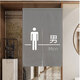 Jingxun bathroom door curtain no punching half curtain partition curtain telescopic rod bathroom toilet curtain 85*120cm