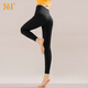 361 Pantalones de yoga para mujeres Nuevos estilos para mujeres que usan polalas de elevación de vientre de cintura alta para mujeres pantalones de tiburón para mujeres que corren deportes otoño otoño negro (689) l