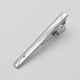DOGHC Men's Formal Wear Silver Tie Clip Laser Laser Laser Logo Business Col Clip Clip de sécurité professionnelle Clipt de sécurité Z1605