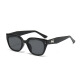 
Lekali sunglasses, sunglasses, men and women, internet celebrity retro street shot, hot girl glasses, slim round face, seaside personality, small frame photography, sunglasses [black gray film] + black box