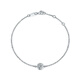 AVHE diamond bracelet for women platinum pt950 platinum bubble 60 points single diamond wrist chain simple platinum to send Chinese Valentine's Day gift Platinum pt950 platinum bubble 30 points diamond bracelet