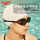 Speedo Silicone Waterproof Bubble Swimming Cap for Long Hair, Extra Comfortable, Ear Protection, Non-Stretching, Large Size Professional Swimming Equipment for Men and Women, White, Same Style as Li Bingjie