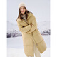 Selbstverträter kleiner koreanischer Ständerkragen mit mittlerer Länge Down-Jacke für Frauen im Winter 2024 Neue Temperament Casual Vielseitige Jacke Milk Tea Farbe xxs (1 Größe)