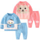 Girls' suits, spring and autumn clothing, baby children's clothing, boys' sweaters, baby sweaters, clothes, Youkesing children's clothing, little cute duck 2183 Shuilan 90cm (recommended for 1-2 years old)