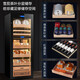 Qike cigar cabinet constant temperature and humidity cabinet red wine and tea multi-functional storage air-cooled and moisturizing dual-temperature dual-system integrated cabinet single-door household 1.6 meters high dual-temperature tea, red wine and cigar integrated cabinet