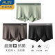 AUN AUN Pantalones de boxeadores sueltos antibacterianos para hombres Pantalones de algodón ANTRESIONADO ABSORBENT PITIENDES DE ALGO DE COLED de algodón