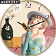 Montres, horloges murales, montres de salon de célébrités Internet à domicile, nouvelles horloges murales, à la mode, à grande valeur, horloges de quartz sans trou, 6636 cerfs, 14 pouces (35 cm) en verre incurvé