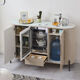 Juke Intelligent Voice Tea Bar Machine Home Multi-function Disinfection Cabinet Storage Side Cabinet Light Luxury Simple Automatic Tea Bar Machine 897 Voice Model Creamy Style Refrigeration Warm