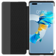 华为原装Mate40pro5g手机壳皮套Mate40 E智能视窗翻盖式保护套全包防摔 华为Mate40 Pro【玄岩黑】配6A超级快充线