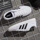 Adidas new men's shoes sneakers summer low-top cushioning and anti-slip casual canvas shoes breathable and lightweight AW3889/small white shoes 42