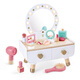 Hape Play House Toys, simulierte Holzprops, Dressing-Tasche, Nachmittagstee, Arztspiel, Jungen- und Mädchenspielzeuggeschenke, leuchtender Schminktisch 3-8y