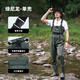 YogelTackle nylon half-body waders, wear-resistant fishing suit, one-piece waterproof suit, rain pants with rain boots, wading pants, fishing trousers