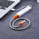 Baoerxingke, over 7 categories, seven gigabit network cable, pure copper computer broadband cable network cable, finished double shielded fiber optic network jumper, engineering grade, light gray, 10 meters
