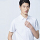 Yiwen Summer White White Business Camiseta casual Camisa sólida Camisa de algodón Micro-Estrecho Profesional de manga corta ropa formal de trabajo White 175/96a