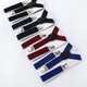 Luanzi Männer und Frauengurt Clips für elastische Träger für Hose schwarze Antiball-Elastizität Overalls Clips Deep Blue Hosen Clips 120-175 cm