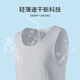 Langsha Herrenweste Männereis Seide Nicht abgeballtaste 7A Antibakterielle Frühlings- und Sommerbasis Sport Hürde ärmellose Sweatshirt 3 Pack
