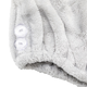 NITORI Yideli Home Furnishing Antibacterial Dry Hair Cap Flannel Face Wash Hair Tie Light Gray